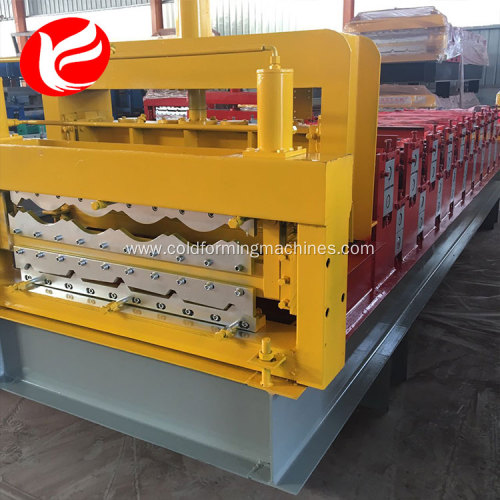 High quality double deck  roof forming machine